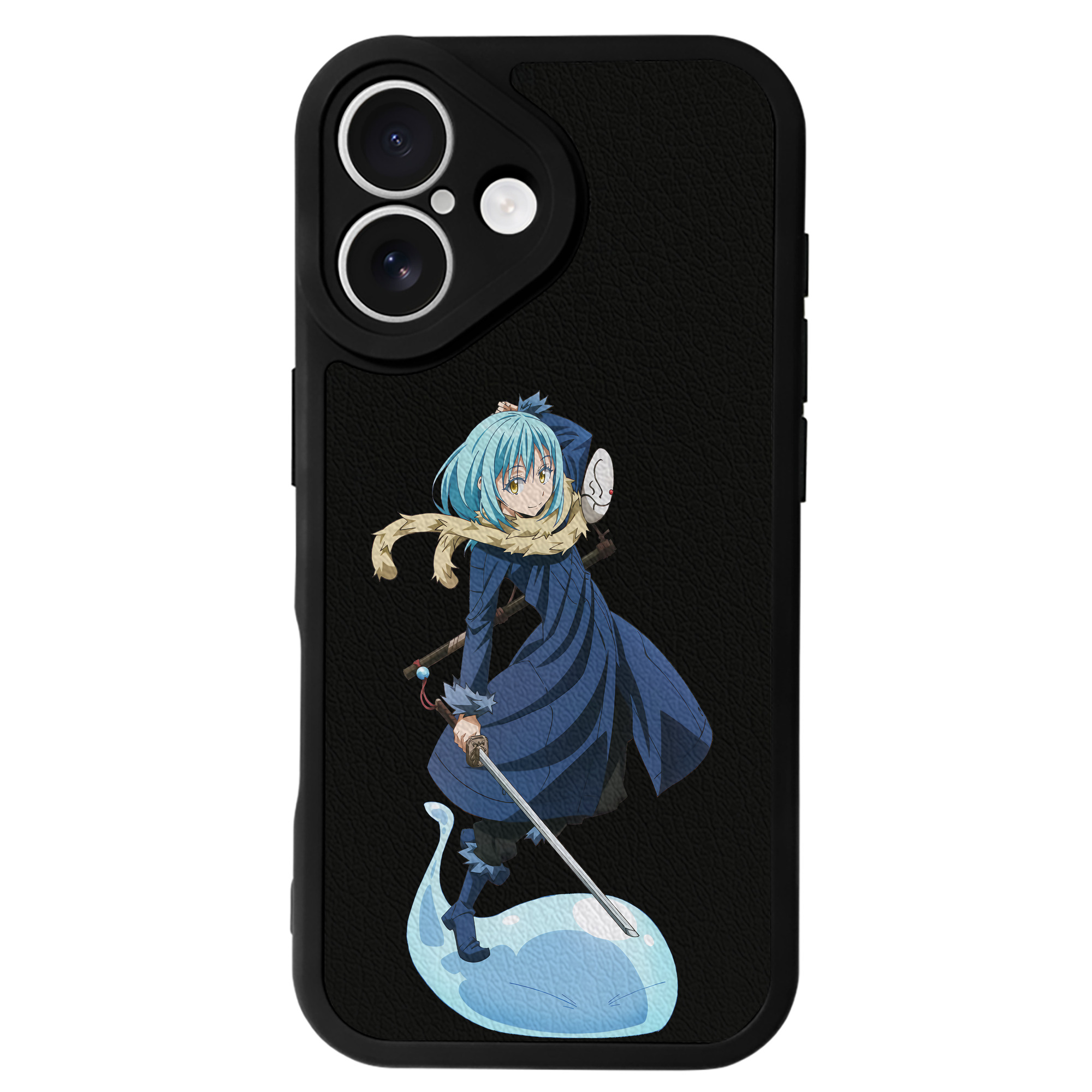 転スラ Regarding Reincarnated to Slime 【iPhone 16シリーズ対応】シリコンスマホケース（レザー調） 材質：シリコン